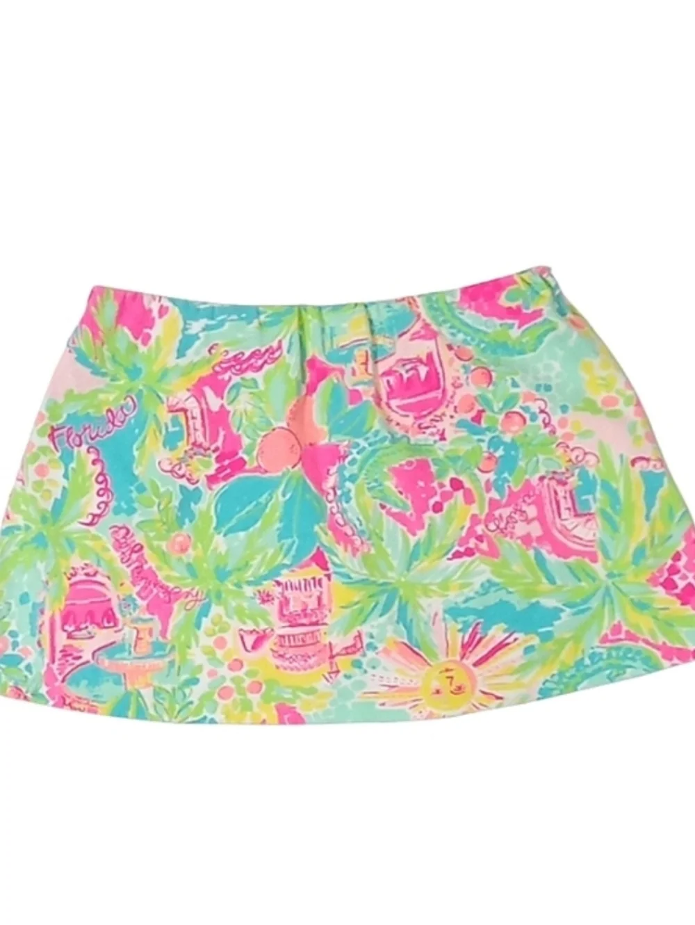 Lilly Pulitzer Madison Skort Multi Sunshine State Of Mind Size Large - Picture 6 of 13